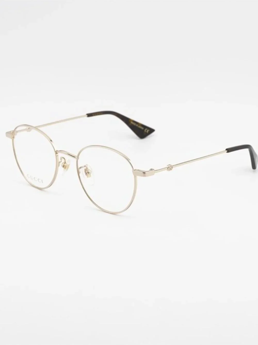 Gucci GG0607OK 001 Eyeglasses Gold 50mm Round Frame